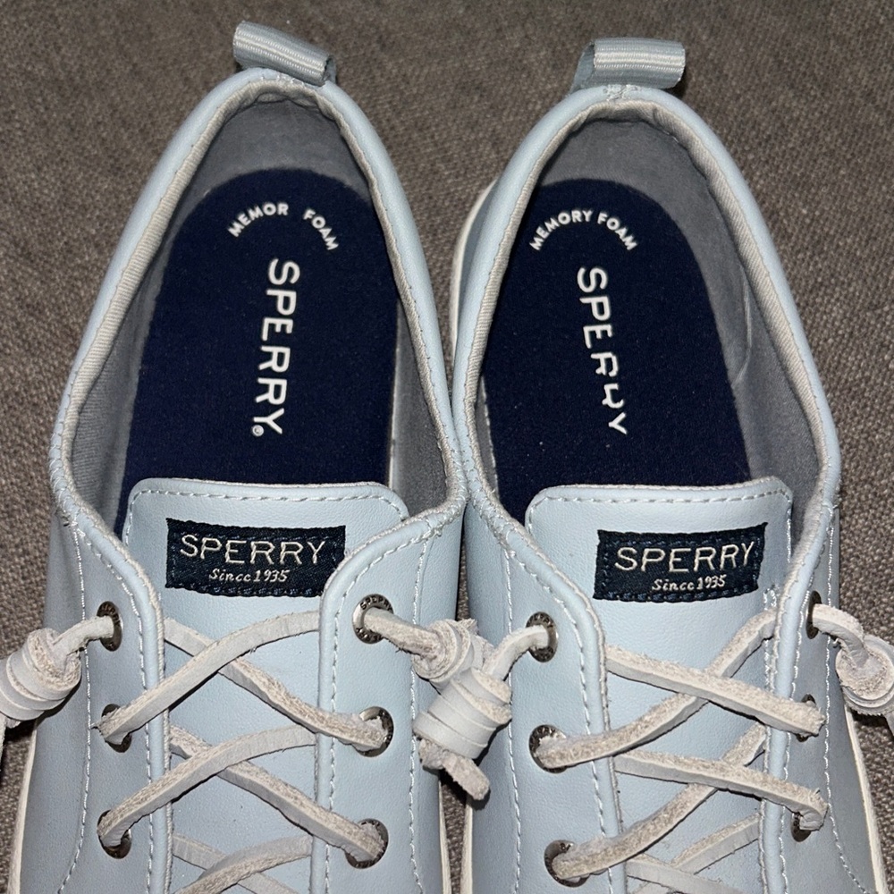 Sperry Women's Crest Vibe sneakers in a grey or light blue color size 7.5 - Picture 3 of 5